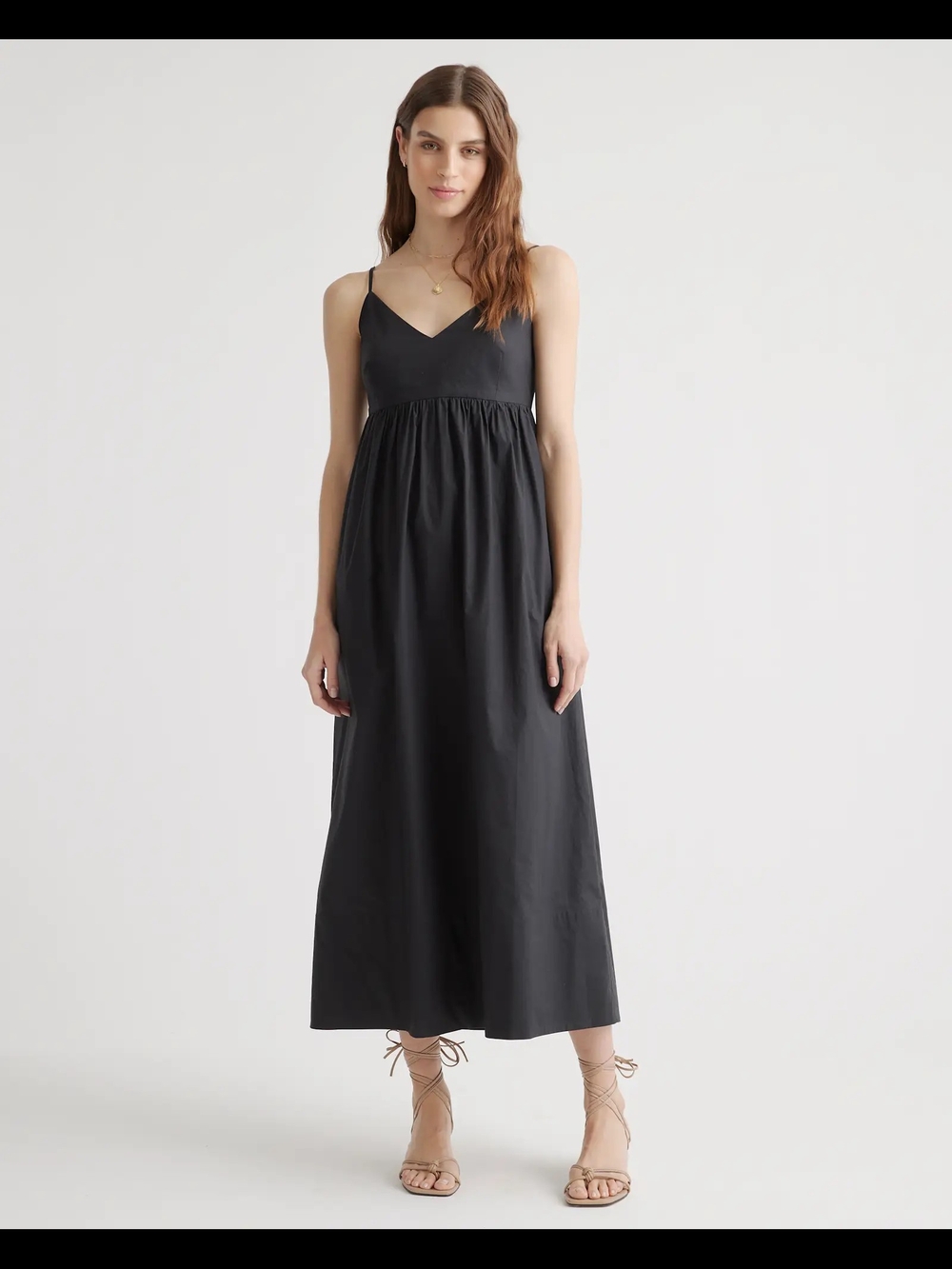 Quince 100% Organic Cotton Sleeveless Maxi Dress